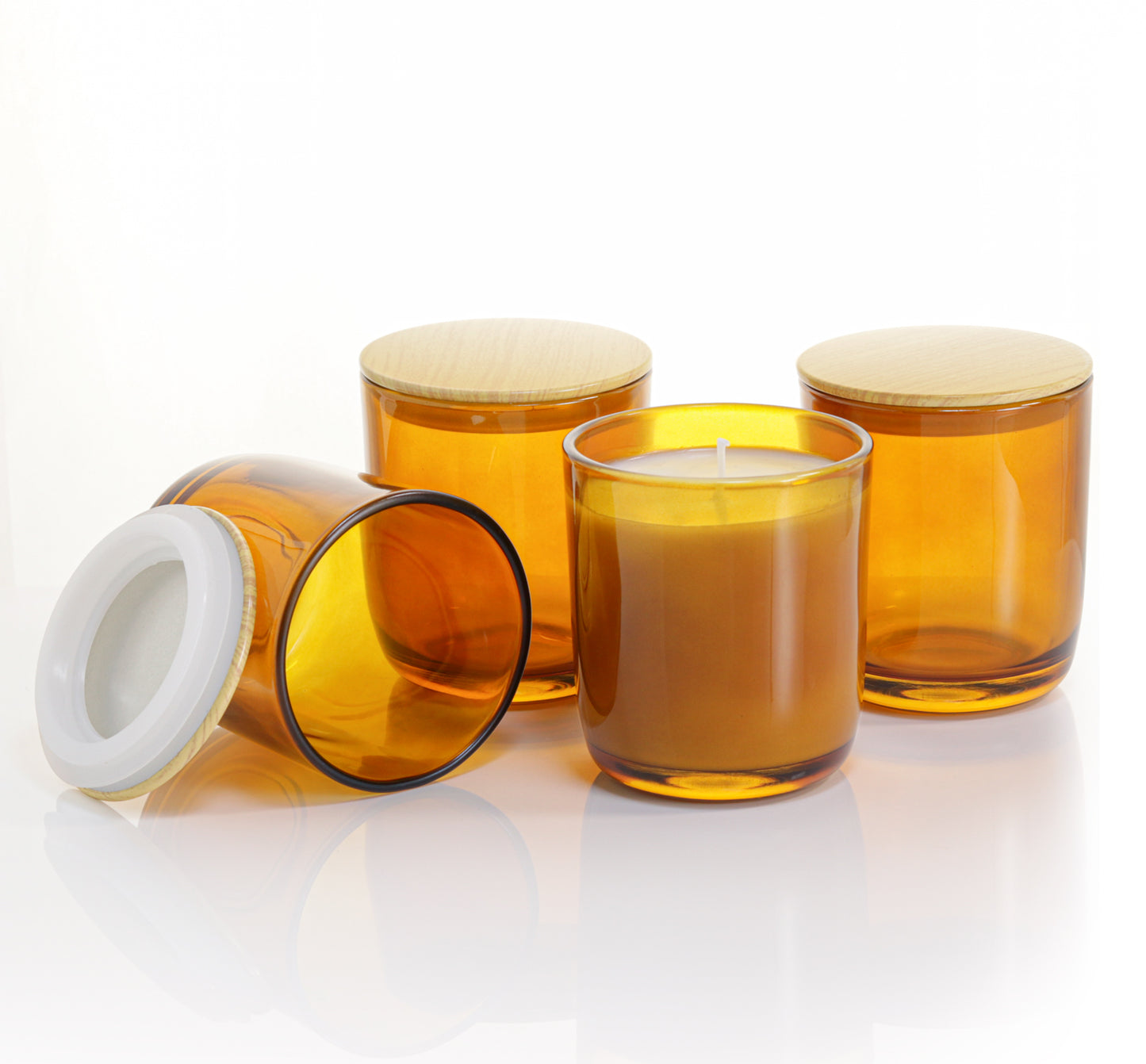 Aroparc U-Base Candle Jars 10oz - Jar with Metal Lid